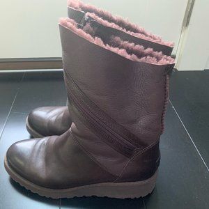 Brown Leather Ugg boots